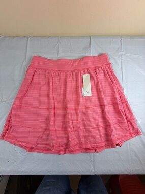 Livi Active Coral Pink Striped Skort